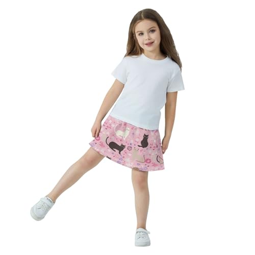 Falda deportiva de animadora para niñas de 3 a 10 años en Sweet Tonkinese Cats