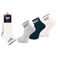 Reebok – Reebok Kurze Socken Unisex, Größe 37/39, Collegiate, 3 Paar