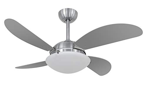 Ventilador De Teto Volare Escovado Fly Titânio 127v Volare Volare 110v Escovado