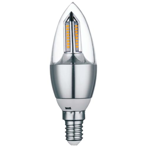 Lâmpada Vela Led 4W, Soquete E14, Branco Quente ou Frio, Para Lustre e Pendente (Branco Quente)