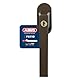 ABUS Abschließbarer Fenstergriff FG110 - Fensterknauf mit Druckzylinder, gleichschließend - ABUS-Sicherheitslevel 2 - 59222 - Braun