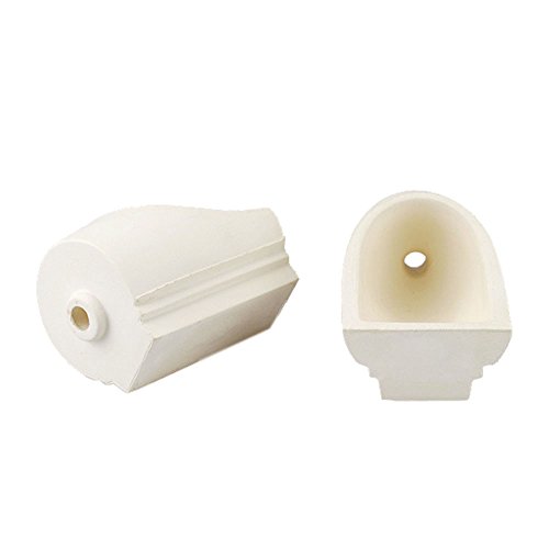 Melleco Quartz Zirconia Centrifugal Casting Crucible High Quality 2pcs for Dental Lab, Over 200 Times of use