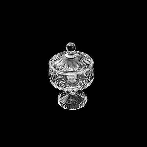 Wolff POTICHE DECORATIVO CRISTAL C/PÉ LOUISE 14x23cm TRANSPARENTE