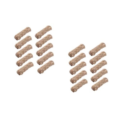 YARNOW 2sets Camping Fire Starter Survival Wick Lighter Hiking Rope Efficient Heat Dissipation 10pcs*2