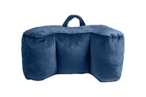 M.b. Leaf Reading Pillow, Shredded Memory Foam Bed Rest Pillow, Back Pillow For Sitting In Bed For Kids & Teens (Blue, Small) #TOP3