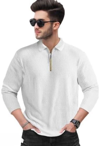Image of Men's Full Sleeves T-Shirt | Stylish Casual Wear | Comfortable Cotton Blend | Solid Round Neck | Regular Fit Full Sleeve