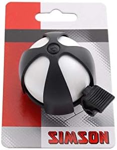 Simson Clear Bicycle Bell Sports White & Black Sporty Easy to Use Tone