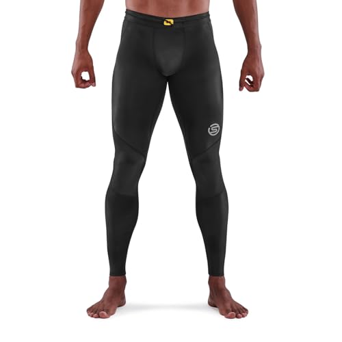 Skins Collant Long de Compression série 3 Performance Pantalon, Noir, L Homme