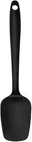 Mimo Style Espátula de Silicone Preto, Material de Silicone Resistente e Flexível, Suporta Temperaturas de Até 220ºC, Prática, Simples e Leve Pesando Apenas 52 Gramas Facilitando o Manuseio