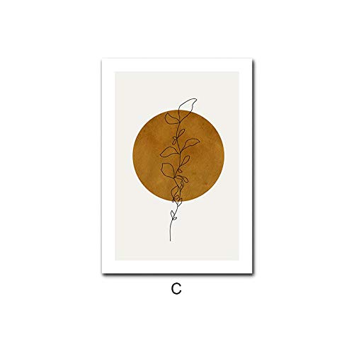 Art abstrait affiche bohème pour moderniser un mur vide avec un triptyque géométrique 40x60cm