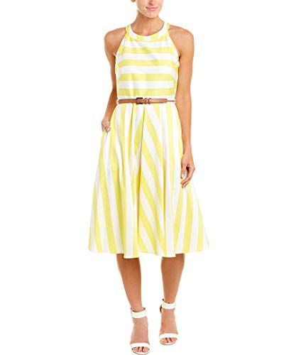 Eliza J Stripe Poplin Midi Sundress