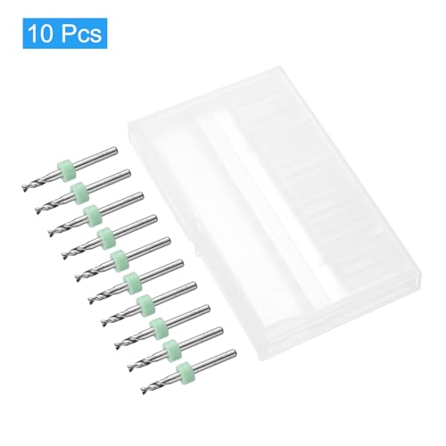QUARKZMAN Micro Bohrer 2,75mm Wolframkarbid Drehwerkzeug Schmuck CNC Gravur Print Leiterplatte Mikro Bohrer 1/8 Zoll Schaft 10 Stück