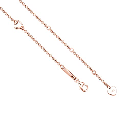 Everu Infinity Bracelets For Women,Sterling Silver Heart Bracelets For Girlsfriend,Charm Bracelets Gifts For Girlfriend,Daughter Gift From Mom,Mother's Day Bracelet (Rose Gold) #TOP4