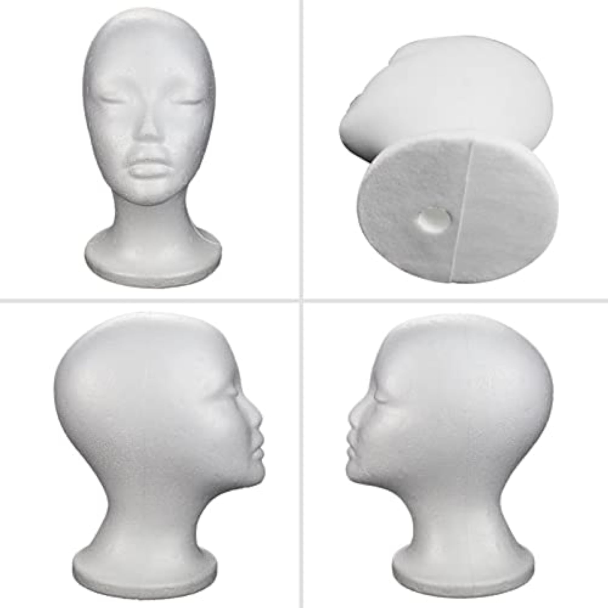 Female Foam Mannequin Head for Wig Display