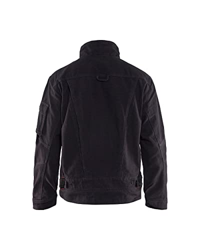 BLÅKLÄDER Men's 4062 Warm High Collar Zippered Brawny Canvas Cotton Work Jacket with Breathable Mesh Lining2