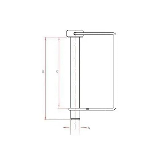cyclingcolors 2x Klappsplinte Klappstecker Galvanisch Verzinkt Rasenmäher Traktor, 9,7mm x 60mm
