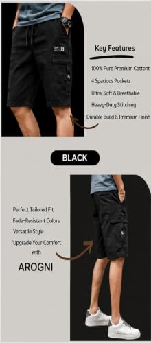 Image of Brulry Men's Shorts || Cotton Casual Shorts for Man || Shorts Pant for Men