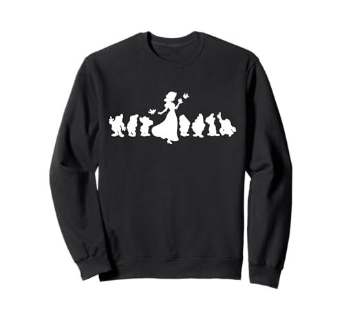 Sweat-shirt Disney Blanche-Neige et les Sept Nains pull blanc imprimé graphique