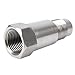 M18X1.5 Straight Automotive Catalytic Converter with Filter, Universal Fit Most Vehicles, Stainless Steel SS304 for Vehicle Exhaust System Replacement (46mm-Straight)