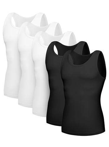 SlumberMee Mens Undershirts Soft Viscose Made from Bamboo Tank Tops