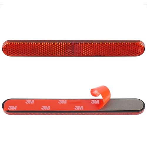 evermotor Catadióptrico Moto Ojo de Gato 138×18mm, Adhesivo, E4, 2 Uds