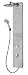 Produktbild Schulte D9667 602 Duschsystem Deco-Design Stein grau hell Struktur, Einhebelmischer, Kopfbrause rund, Duschmaster Rain mit Regendusche