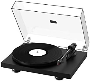 Pro-Ject Debut Carbon EVO, Audiophile turntable with Carbon Fiber tonearm, Electronic Speed Selection and pre-mounted Ortofon 2M Red phono cartridge (High Gloss Black)