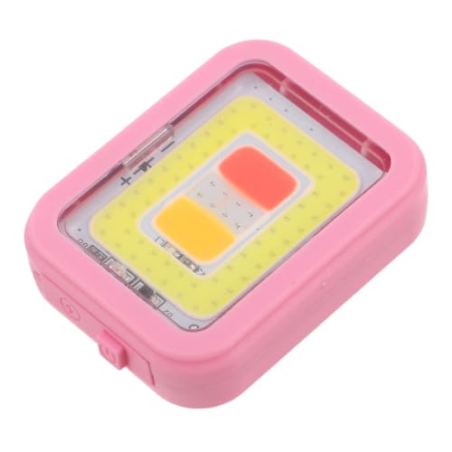 Clip-on Night Running Light with Adjustable Modes 600mah Battery Pink ABS