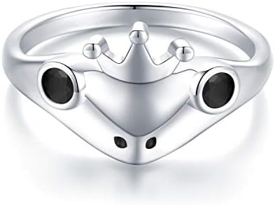 Frog Rings 925 Sterling Silver Cute Animal Ring for Women Frog Jewellery Frog Gifts for Girls