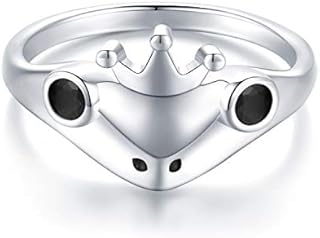 Frog Rings 925 Sterling Silver Cute Animal Ring for Women Frog Jewellery Frog Gifts for Girls
