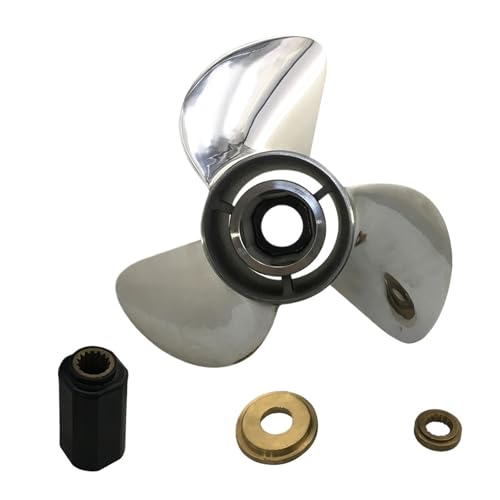 Image of 150-300HP Boat Propeller for Outboard Motor 13 3 /4x17 Stainless Steel 15 Tooth Spline Engine Part 6G5-45978-03-98