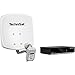 Produktbild TechniSat DIGIDISH 33  Satelliten-Schüssel Komplettset mit HD Receiver (33 cm Sat-Anlage mit Wandhalterung, Universal Twin-LNB für bis zu 2 Teilnehmer, 10 m Kabel und Sat-Receiver) weiß