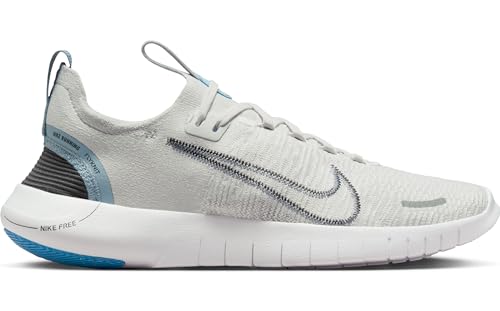 Nike Free RN NN Women's Road Running Shoes (DX6482-007, Platinum Tint/Light Armory Blue/White/Iron Grey) Size 6.53