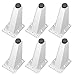 6 Piezas Patas Muebles Patas para Muebles Metal Patas para Sofa Pata de Mesa Patas para Muebles Regulables Patas Muebles Cocina Pata Mesa Metalica Patas Mueble Baño Patas de Cama (Blanco)