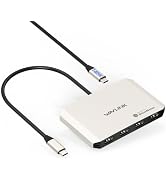 WAVLINK 4 Monitor Docking Station, Quad Monitor Adapter for M1/M2/M3/M4 macOS, 140W PD Input, 4...