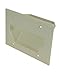 DataComm Electronics 45-0003-LA 3-Gang Recessed Low Voltage Cable Plate, Lite Almond