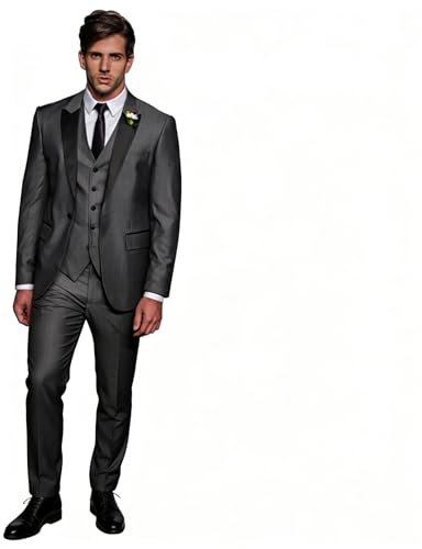 Veste de costume de marié noire pour célébration formelle