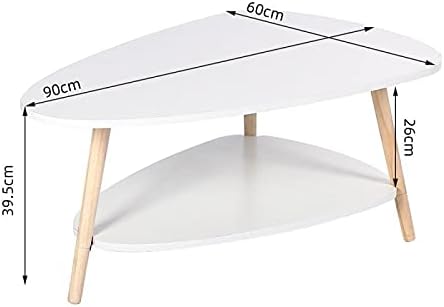 Miniatura 2 de BNNP Tea Table for Living Room Living Room Sofa Side Table Small Apartment Bedroom Coffee Tables Leisure Restaurant Hotel Ellipse Table End Tables
