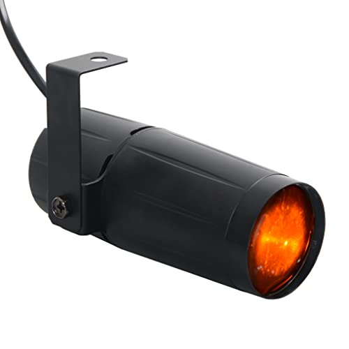 Mini 3 W de color amarillo LED Pinspot Light Lamp Strong Spotlights Party Home Bar KTV DJ Stage Lighting M02-Y