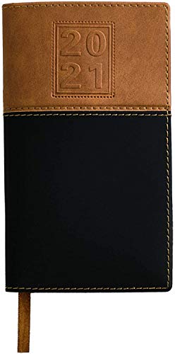 2021 Pocket Planner/Pocket Calendar: Includes 14 Months (November 2020 to December 2021) / 2021 Weekly Planner/Weekly Agenda/Monthly Calendar Organizer (Black/Brown - Pack of 1)