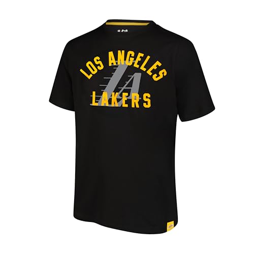 Ultra Game Adults NBA Official Super Soft Game Day T-Shirt Los Angeles Lakers Black Small