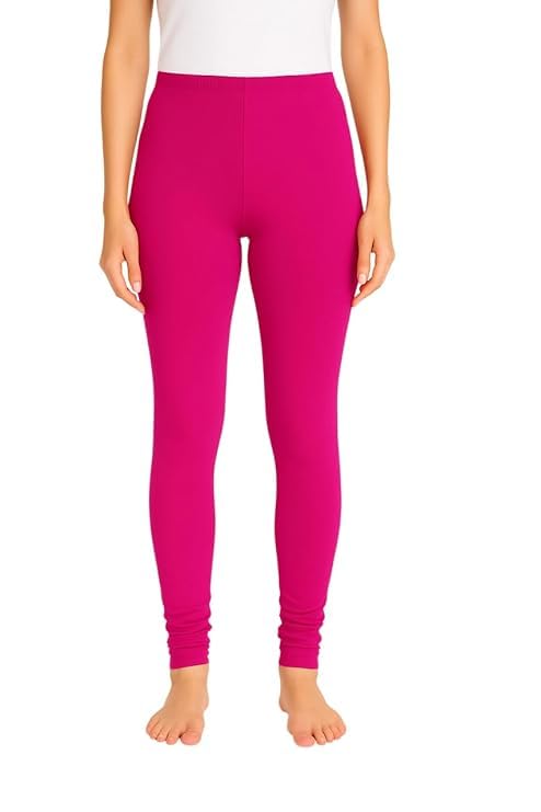 Deccan G`s Women's Full Length Leggings | Ultra-Soft, Stretchable and Comfortable | Casual Slim Fit Full Length Leggings.(in, Alpha, 2XL, Regular, 1, Dark Pink)-image-41