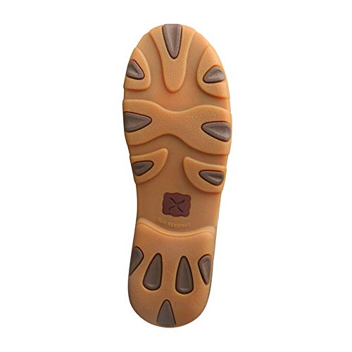 Image of Twisted X Women's Chukka Leather Driving Moccasins, Tan /Tooled, 7 Medium