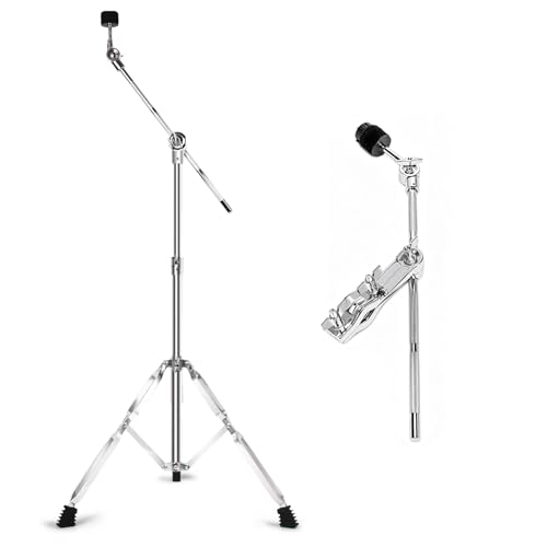 Seteol Boom Cymbal Stand with 30CM Arm Holder for Crash Ride Splash Cymbals