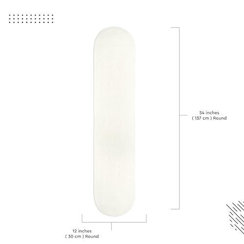 Image of Encasa XO Table Runner for 4 Seater | Handmade Ribbed Style Cotton | 30x137 cm | Off White | for Dining & Center Table