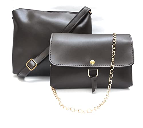 Brisfine Stylish Latest Handbag For Women Black Color Combo of 3 (CMB-HB_SLG_CLT-BLK)