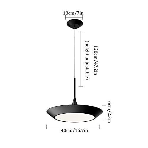 Lampe à LED minimaliste de plafond en fer suspendue pour décoration de restaurant