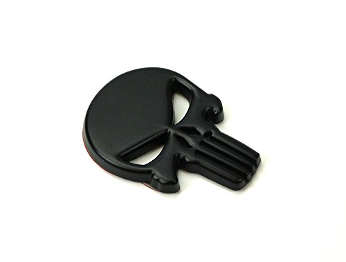 Adesivo di metallo con logo Punisher, di colore