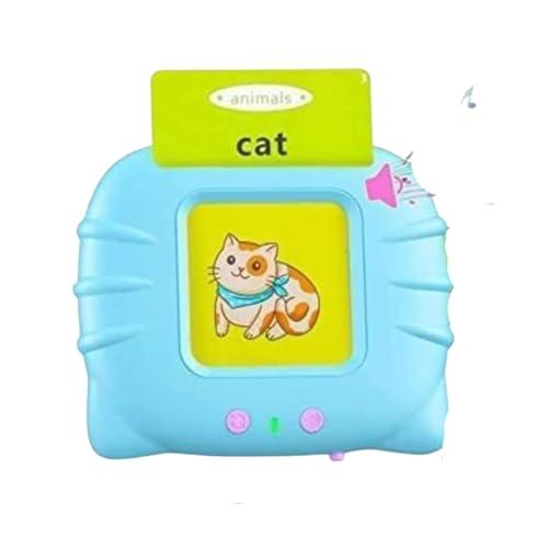 QUEBERS Talking Toy Flash Card for Kids 112 Card Early Language, 224 Words Education Learning Device Educational Toddlers Toys Reading Machine Gift for Kids Ages 2-6