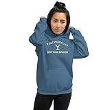 PARAMOUNT NETWORK Yellowstone Dutton Ranch Hooded Sweatshirt - Officially Licensed - Blue, 2XLarge